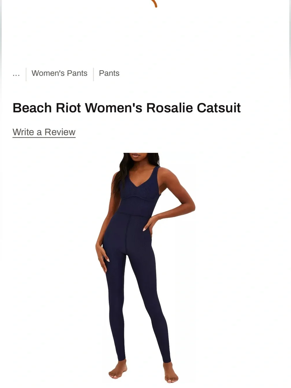 Beach Riot Women's Rosalie Catsuit in Navy